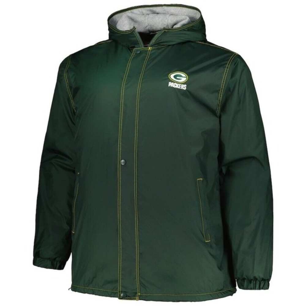 Green Bay Packers Logo Legacy Full Zip Stadium Jacket‎ By Dunbrooke Brand Medium